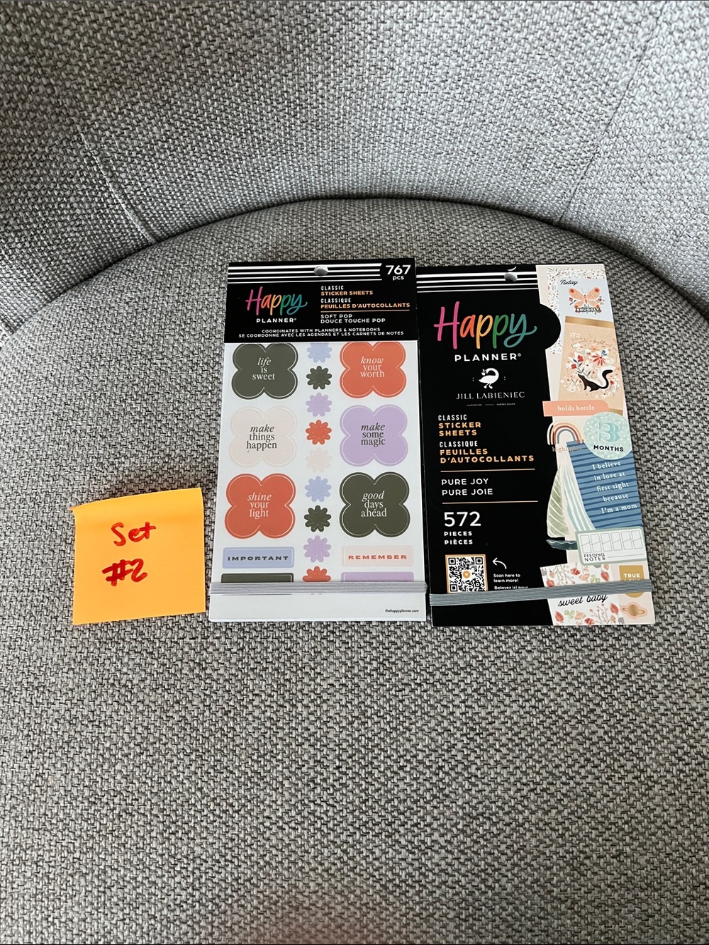 Happy Planner Stickers - Black & Pastel Multi